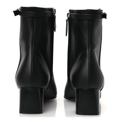 Hermes Calfskin Hommage Ankle Boots 37.5 Black 6 of 12