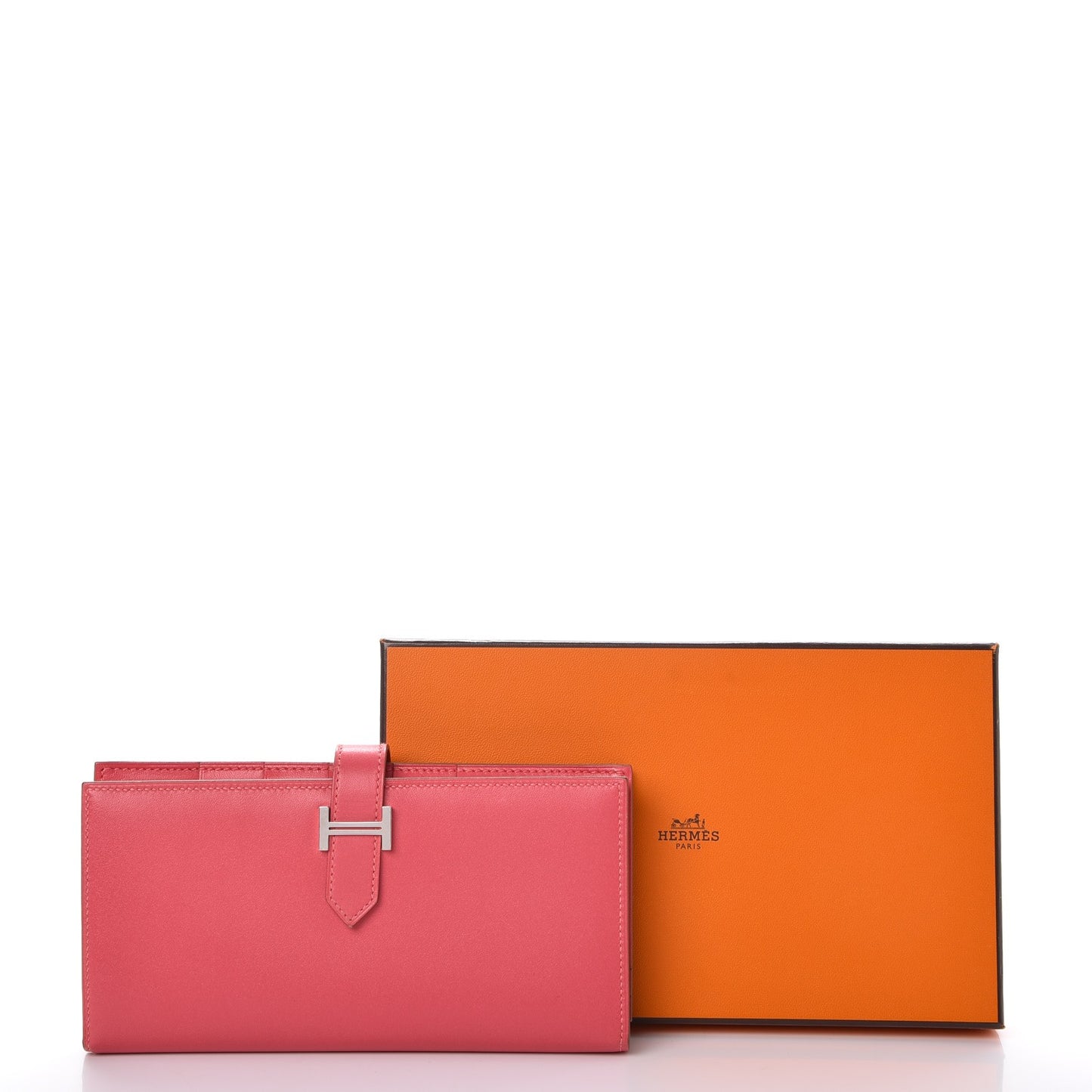 Tadelakt Bearn Gusset Wallet Rose Azalee