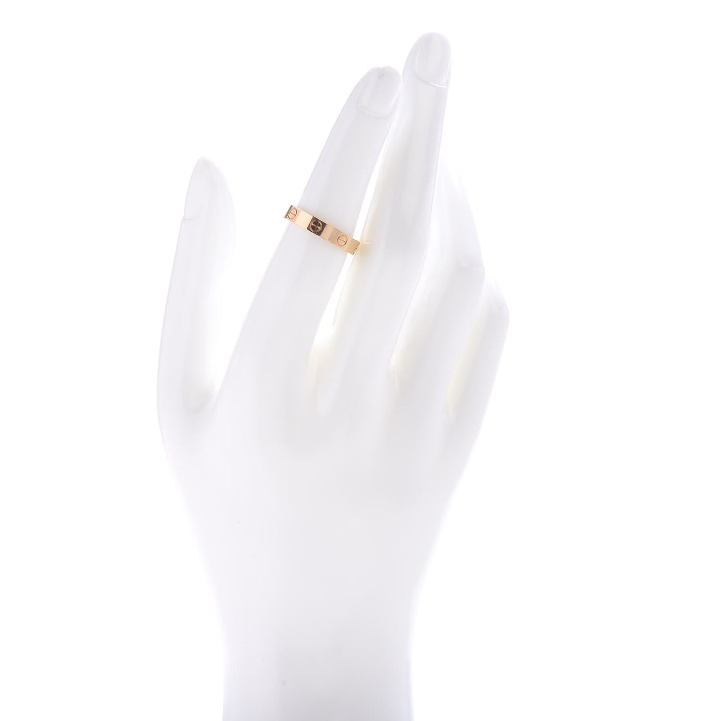 18K Yellow Gold 3.5mm LOVE Wedding Band Ring 52 6