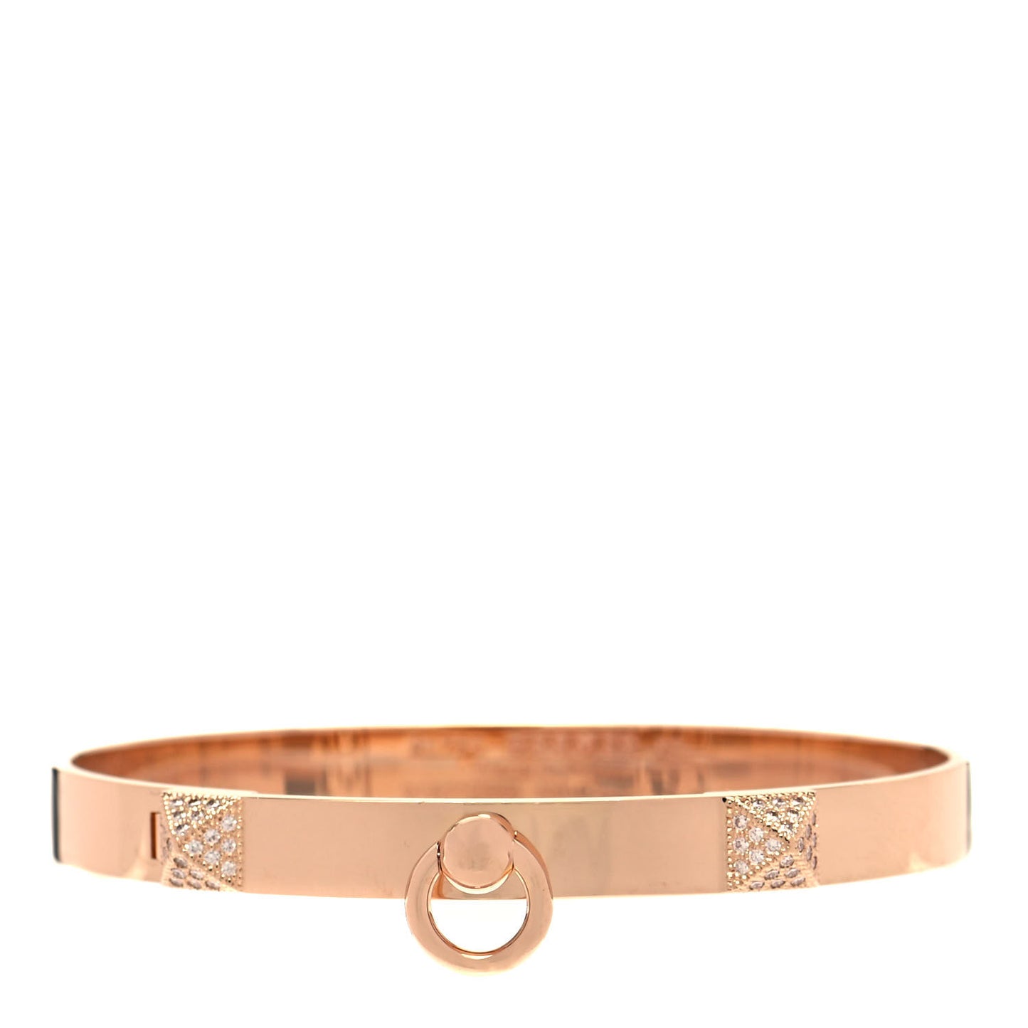 18K Rose Gold Diamond PM Collier De Chien Bracelet XS