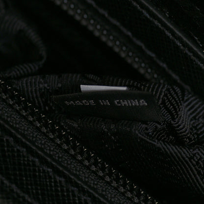 Prada Tessuto Nylon Saffiano Metal Triangle Logo Work Bag Black 5 of 7