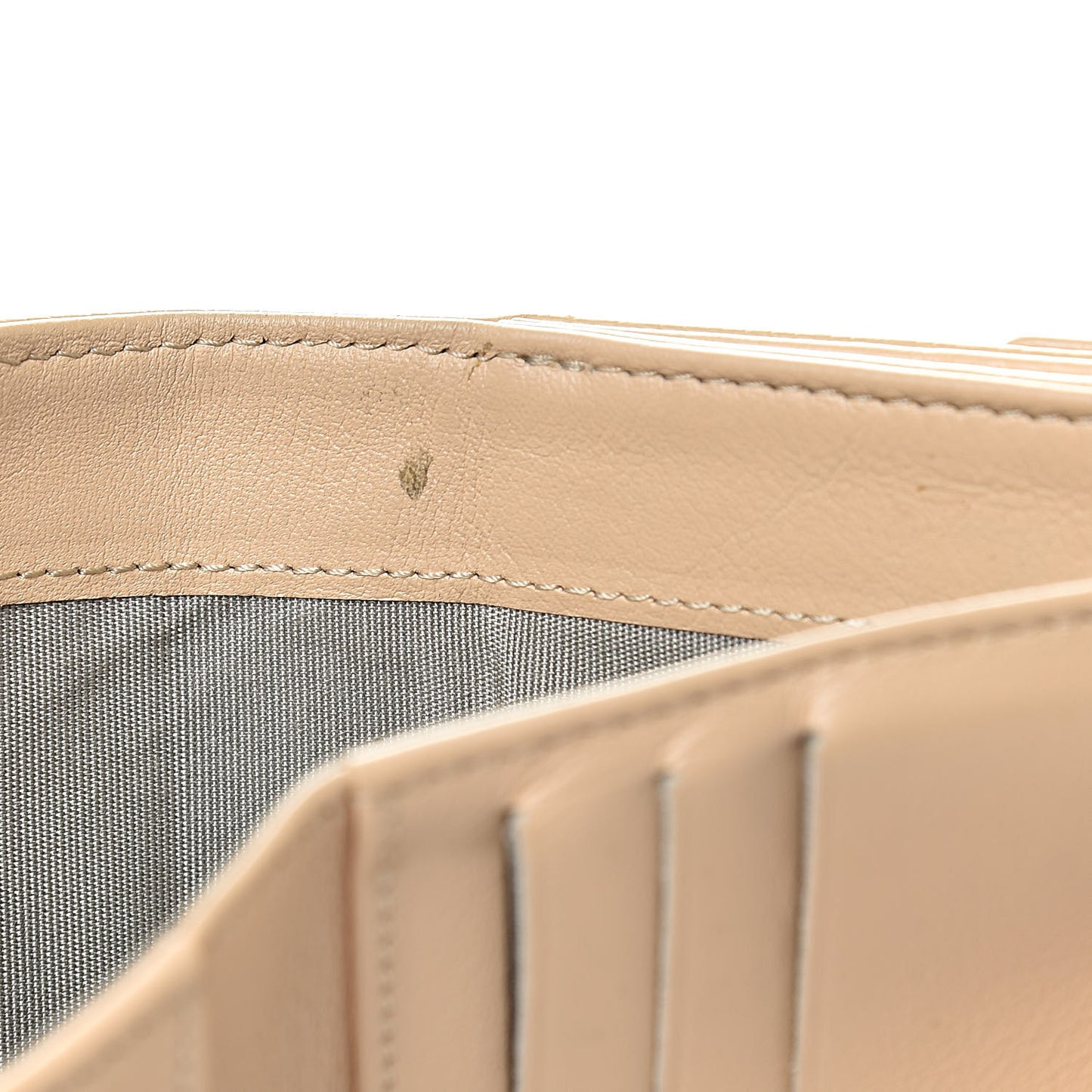 Caviar Timeless CC Compact Flap Wallet Beige