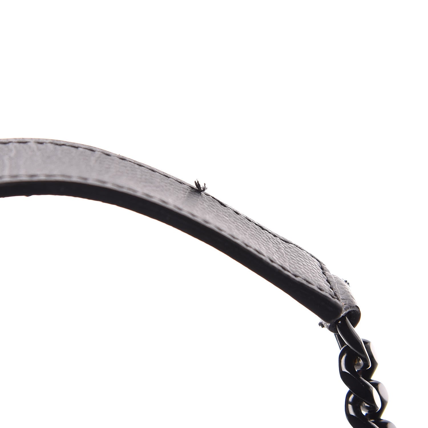 Saint Laurent Grain De Poudre Textured Mixed Matelasse Large Triquilt Monogram Monochrome Satchel Black 9 of 12