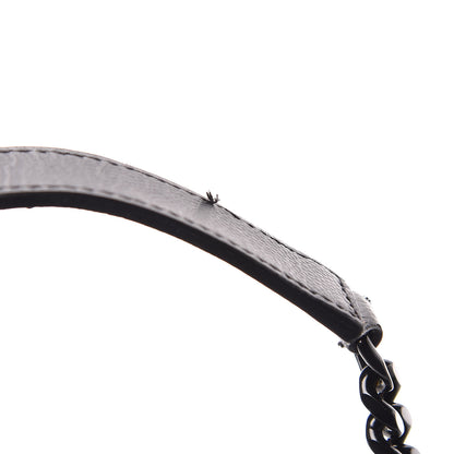 Saint Laurent Grain De Poudre Textured Mixed Matelasse Large Triquilt Monogram Monochrome Satchel Black 9 of 12