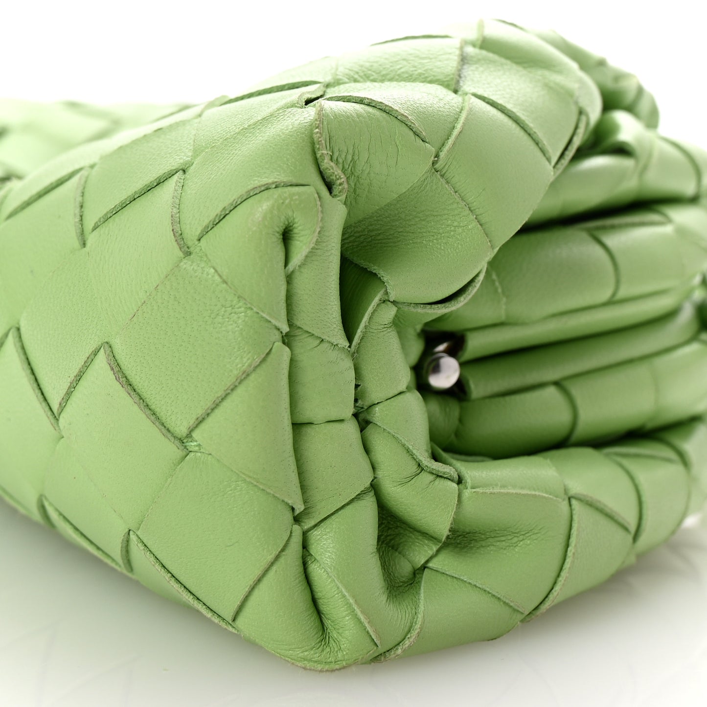 Nappa Intrecciato The Mini Pouch Pistachio