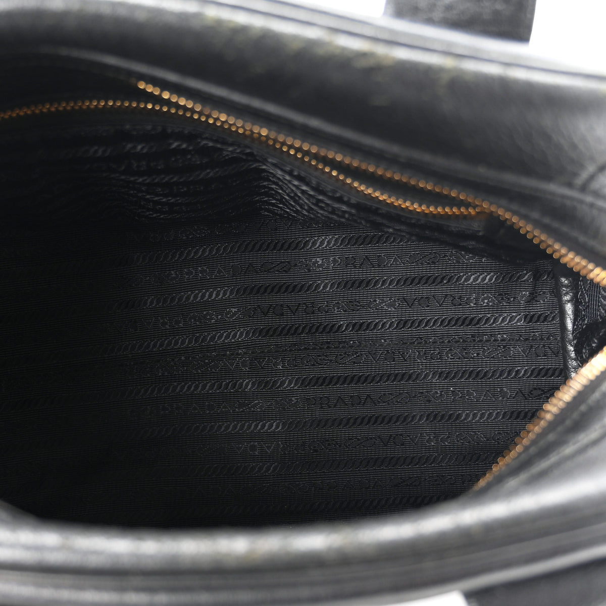 Prada Cervo Deerskin Tote Black 5 of 11