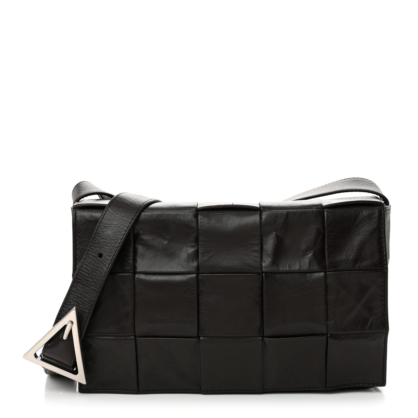 Paper Calfskin Maxi Intreccio Cassette Crossbody Bag Fondant