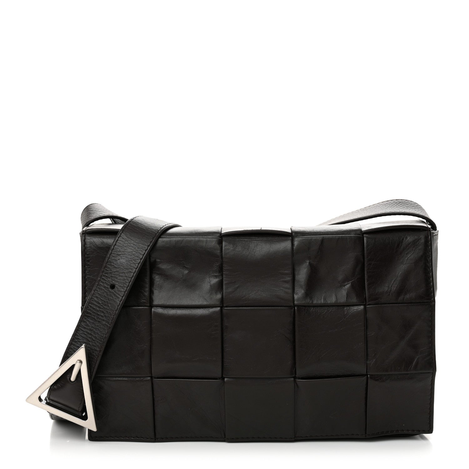 Bottega Veneta Paper Calfskin Maxi Intreccio Cassette Crossbody Bag Fondant 1 of 10