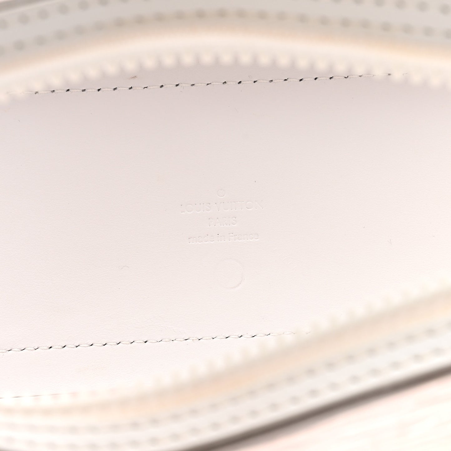 Calfskin PVC Epi Plage Soft Trunk Optic White
