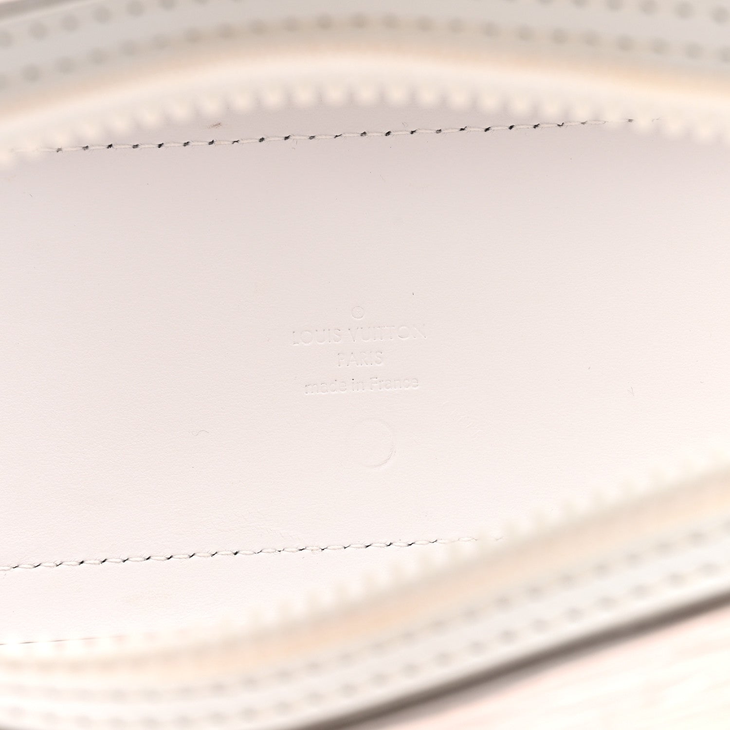 Louis Vuitton Calfskin PVC Epi Plage Soft Trunk Optic White 5 of 12