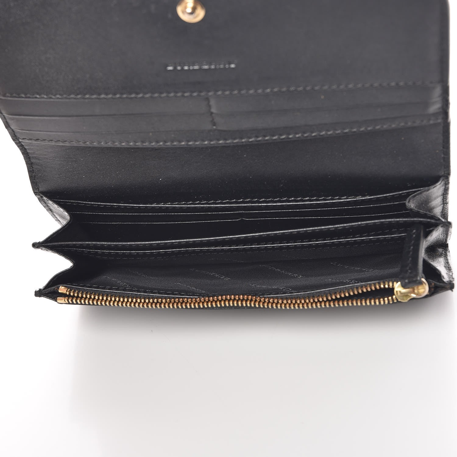 Burberry Heritage Grain Penrose Continental Wallet Black 5 of 8