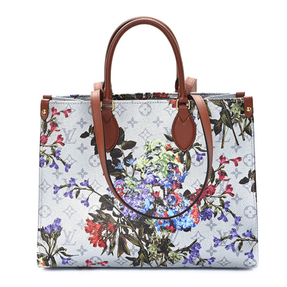Louis Vuitton Metallic Monogram LV Garden OnTheGo MM Silver 1 of 9