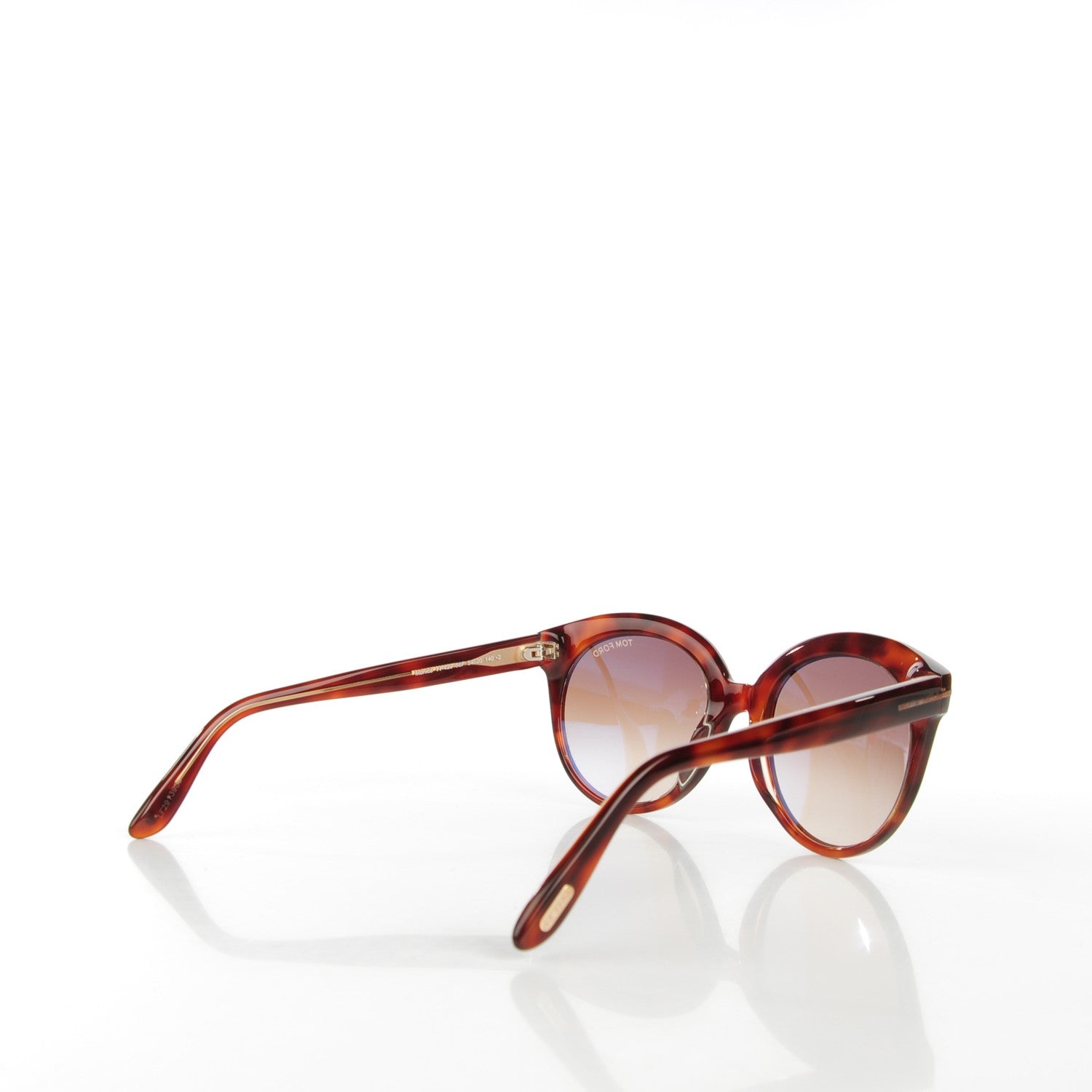 Tom Ford Monica Round Sunglasses TF429 Havana 3 of 7
