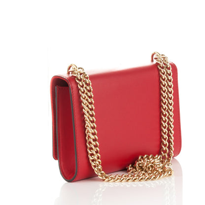 Louis Vuitton Calfskin Chain Louise MM Red 3 of 6