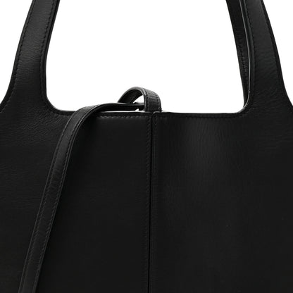 Celine Supple Natural Calfskin Medium Tri-Fold Bag Black 9 of 14