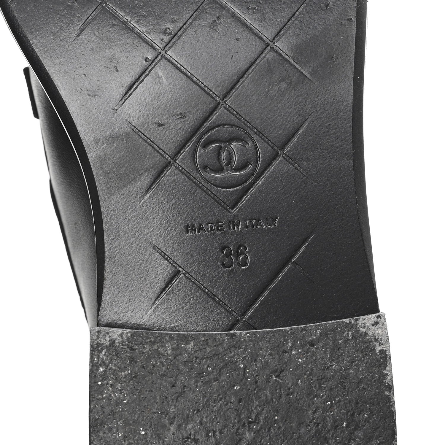 Chanel Lambskin Quilted CC Turnlock Loafers 36 Black 7 of 10