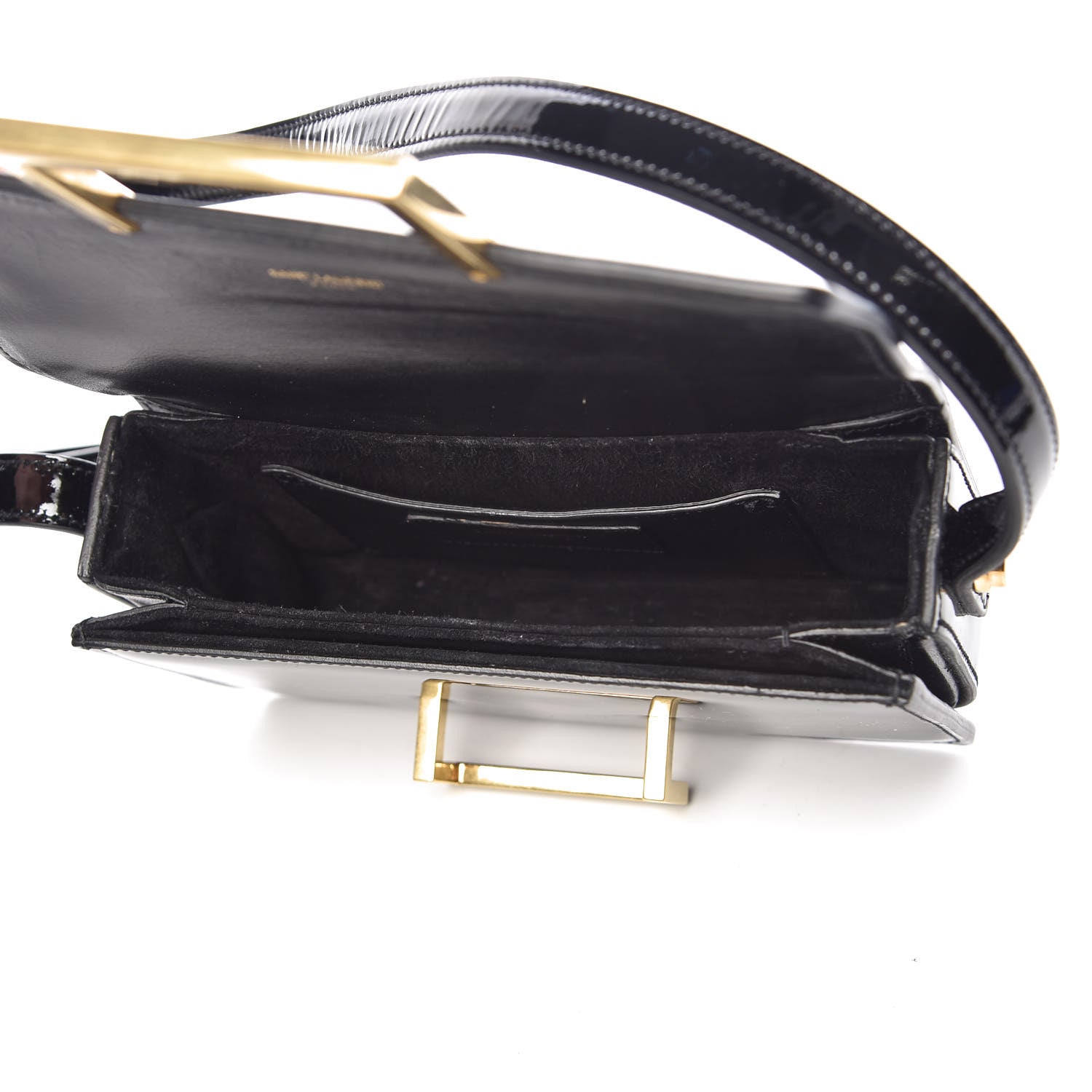 Saint Laurent Patent Small Classic Lulu Bag Black 5 of 11