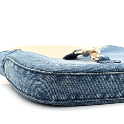 Gucci Denim Small Jackie Shoulder Bag Blue Denim 9 of 11