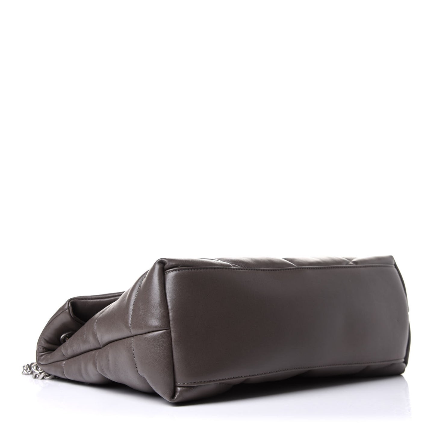 Calfskin Y Quilted Monogram Medium Loulou Chain Satchel Concrete