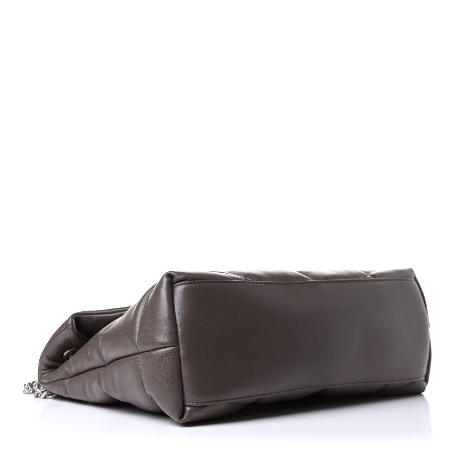 Saint Laurent Calfskin Y Quilted Monogram Medium Loulou Chain Satchel Concrete 4 of 13