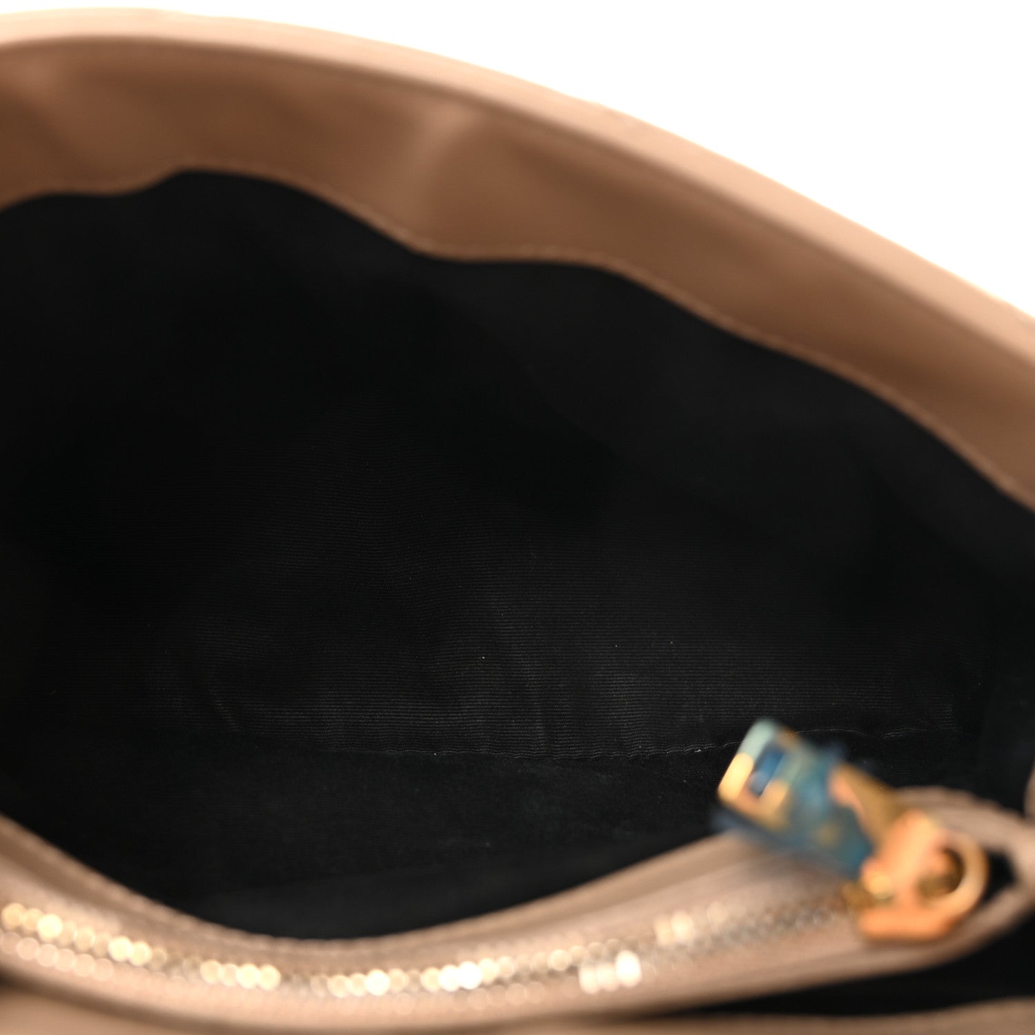 Saint Laurent Calfskin Y Quilted Monogram Small Loulou Chain Satchel Dark Beige 5 of 9