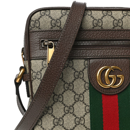 Gucci GG Supreme Monogram Web Small Ophidia Messenger Bag Brown 12 of 14