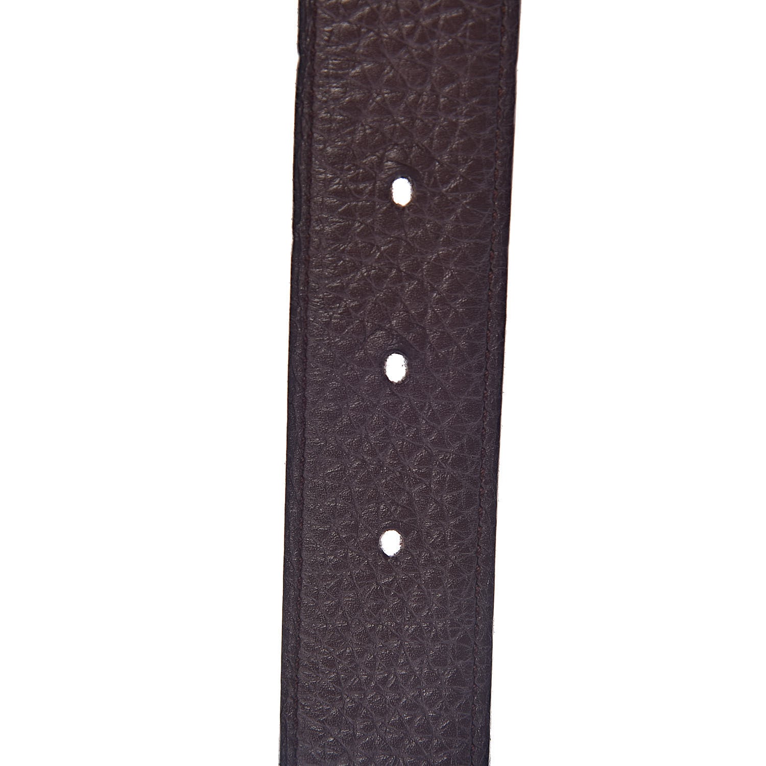 Hermes Box Togo 32mm H Belt 95 Black Chocolate 9 of 11