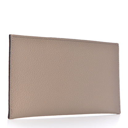 Louis Vuitton Calfskin Felicie Chain Wallet Card Holder Insert Tourterelle 3 of 7