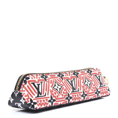 Louis Vuitton Monogram Giant Crafty Elizabeth Pencil Pouch Creme Rouge Black 3 of 10