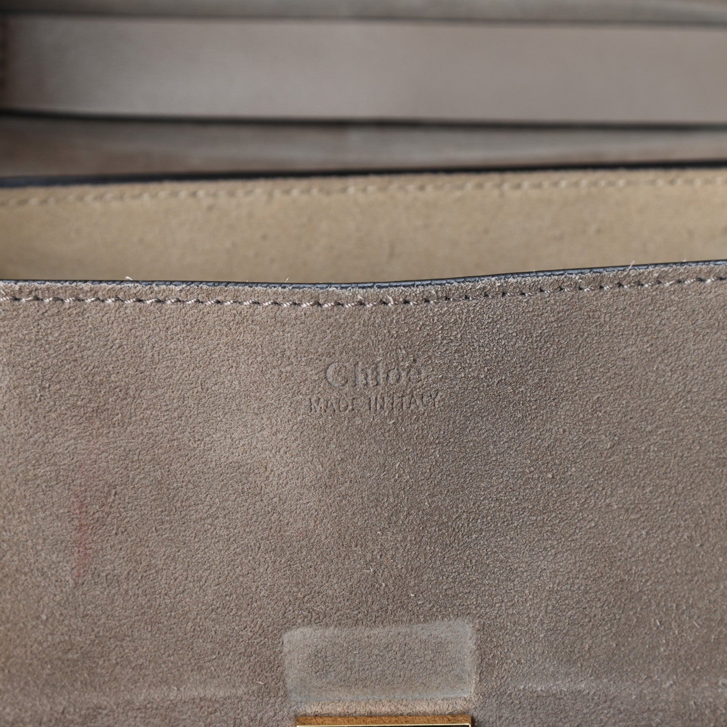 Chloe Suede Smooth Calfskin Drew Shoulder Bag Motty Grey 6 of 11