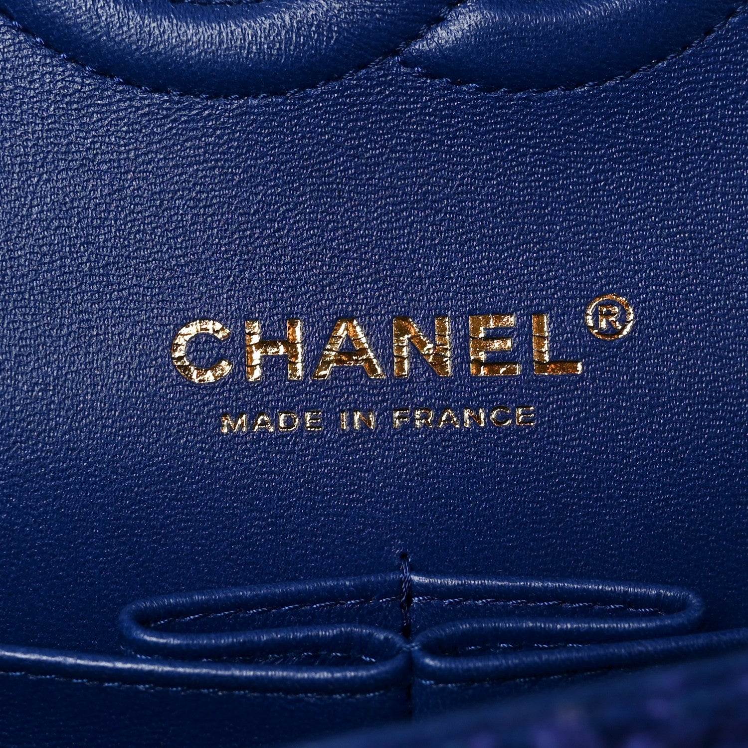 Chanel Tweed Quilted Medium Double Flap Blue 5 of 10
