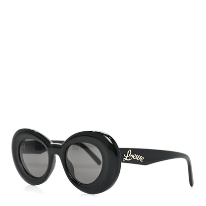 Loewe Acetate Curvy Round Sunglasses LW40112I Black 1 of 7