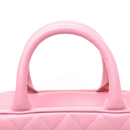 Chanel Caviar Quilted Small Bowler Pink 18 of 22
