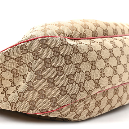 Gucci Monogram Medium Sukey Hobo Red 8 of 10