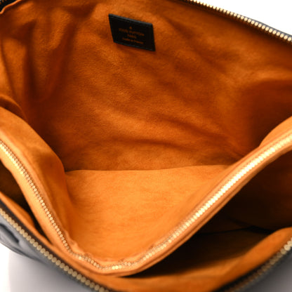 Louis Vuitton LOUIS VUITTON Lambskin Embossed Monogram Coussin MM Black 5 of 11