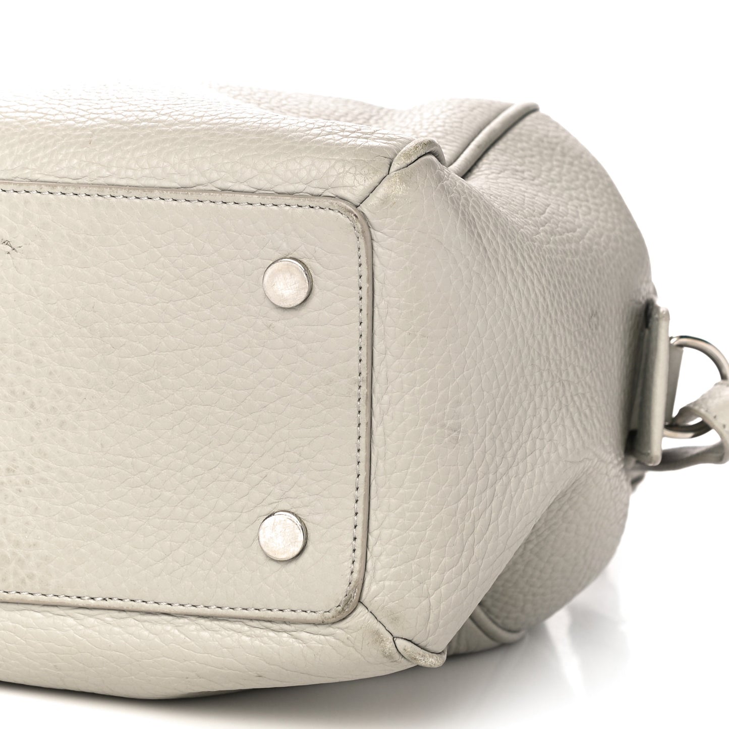 Veau Gros Grain Small Infanta Boston Gris Vison