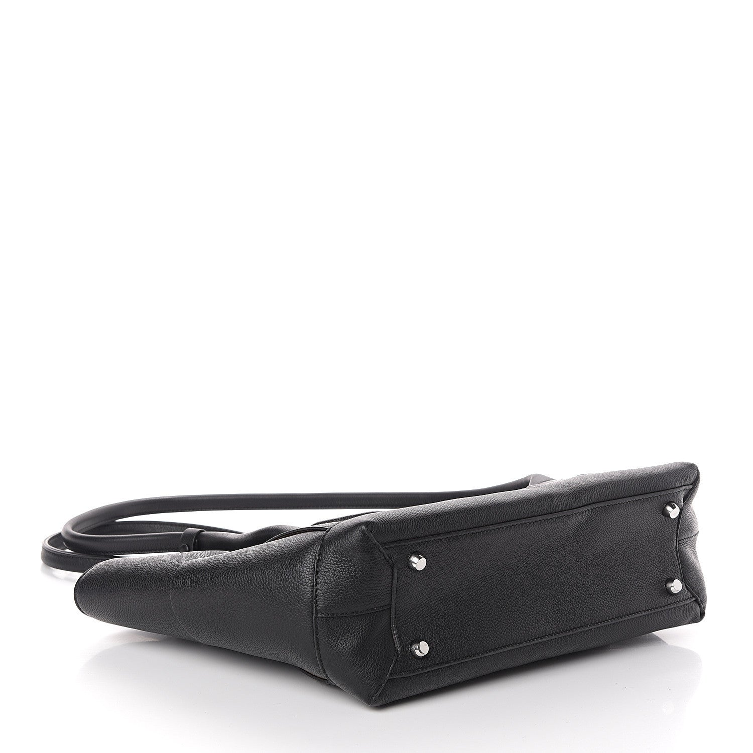 Bottega Veneta Grained Calfskin Maxi Intrecciato Medium Arco Black 3 of 8