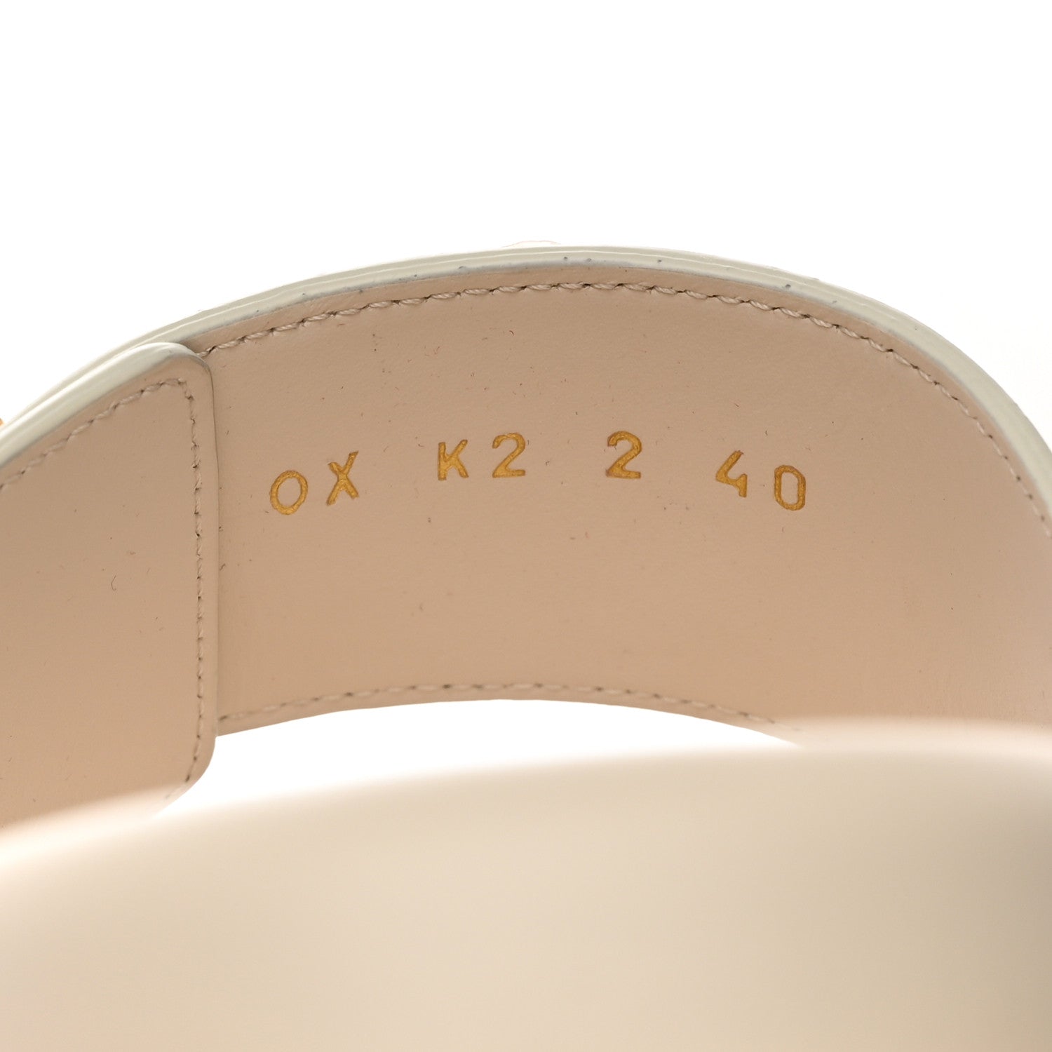 Valentino Garavani Calfskin Roman Stud Slide Sandals 40 Light Ivory 7 of 9