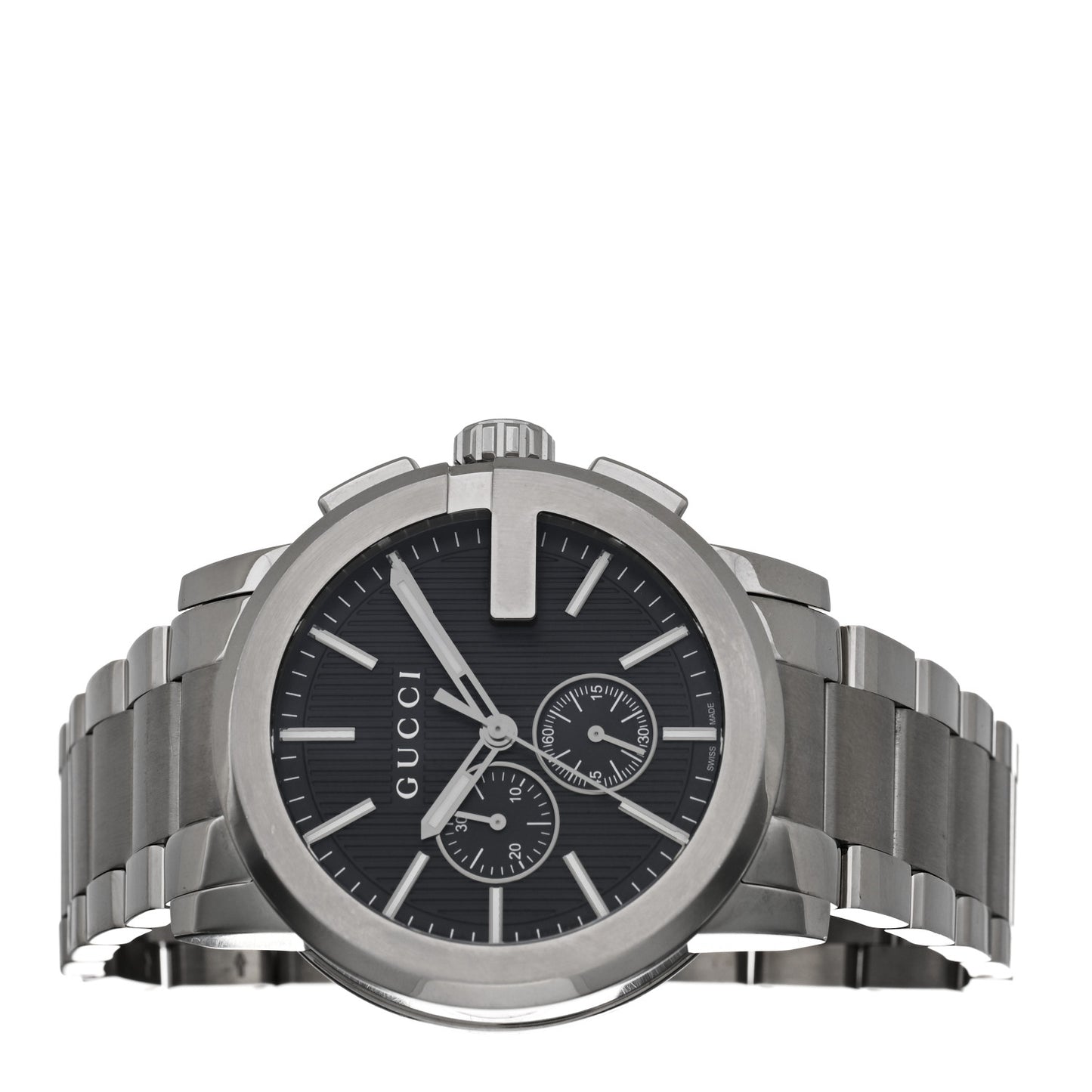 Stainless Steel 44mm G-Chrono Quartz Watch Black