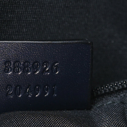 Gucci GG Supreme Monogram Web Flat Messenger Bag Navy 7 of 9