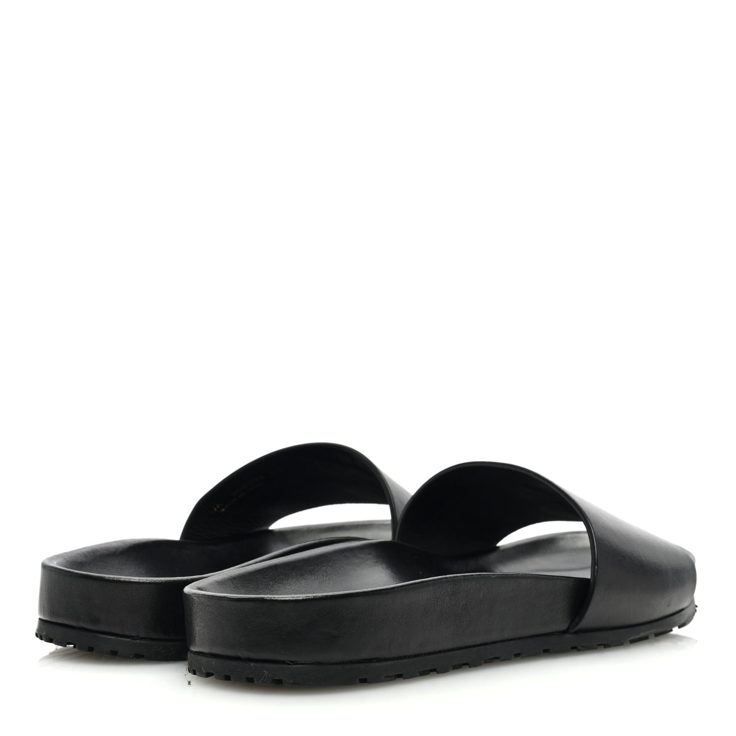 Calfskin Monogram Jimmy Joan Slide Sandals 43 Black