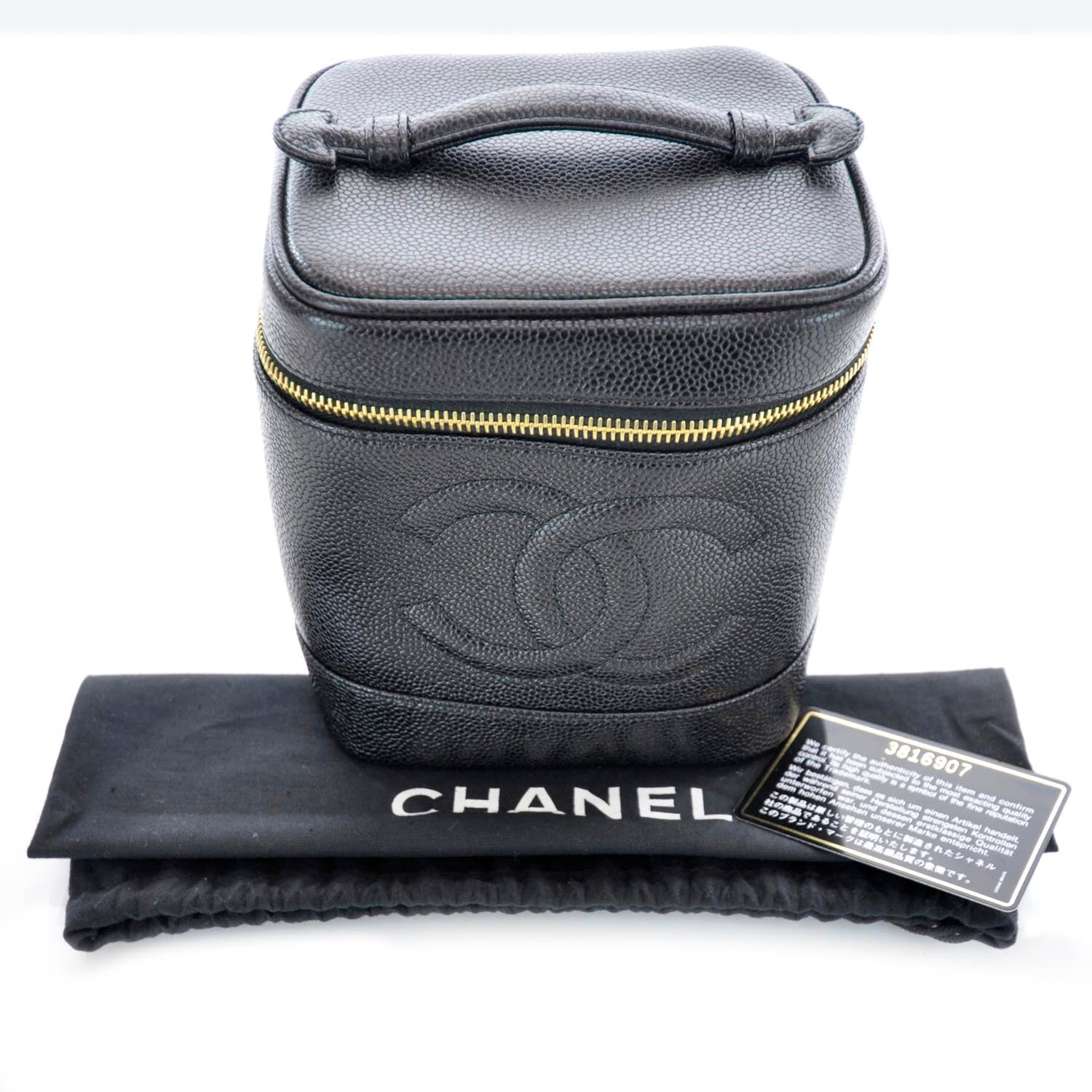 Chanel Caviar Cosmetic Bag Black 12 of 12