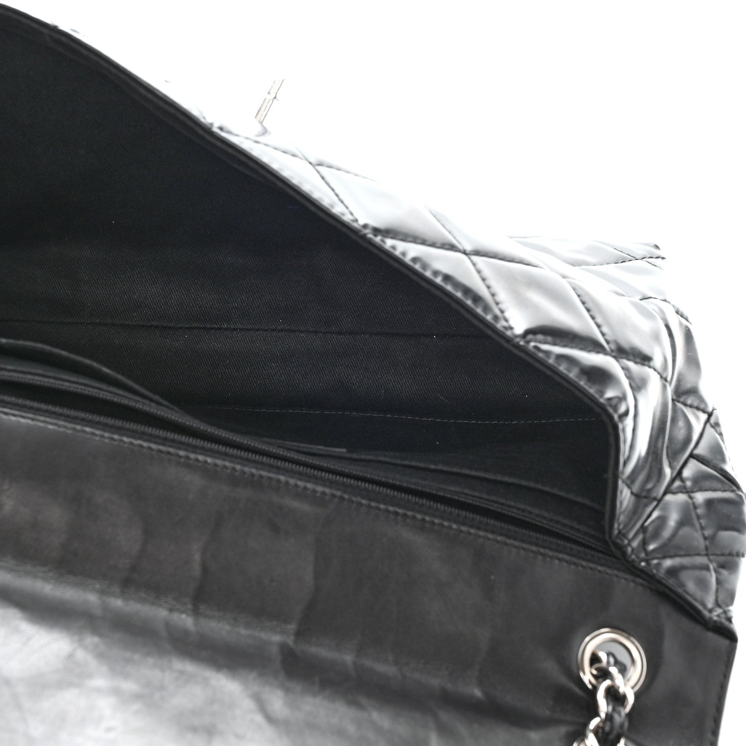 Chanel Vinyl Quilted In the Business Flap Bag Black 5 of 10