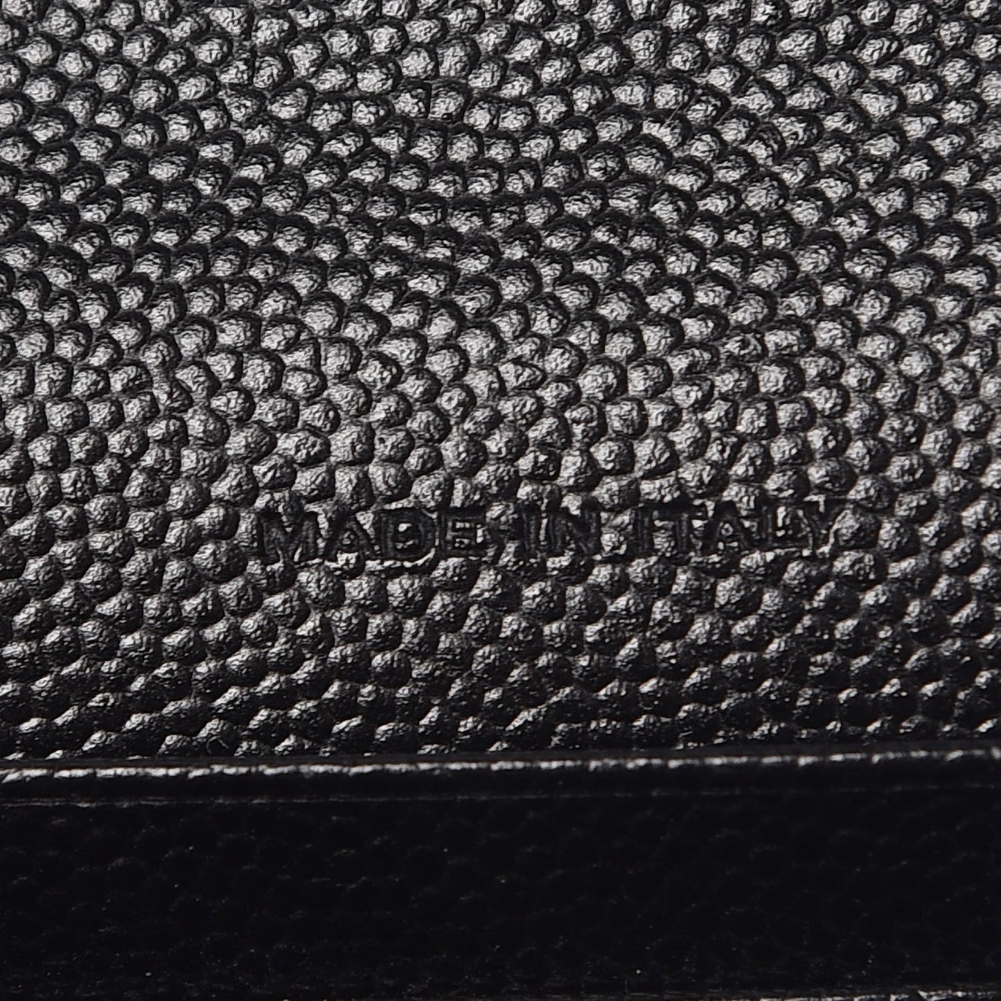 Grain De Poudre Matelasse Chevron Small Monogram Envelope Wallet Black