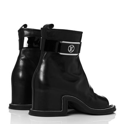 Louis Vuitton Calfskin Moonlight Boots 41 Black 4 of 8