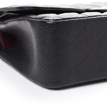 Chanel Caviar Quilted Jumbo Double Flap Black 10 of 12