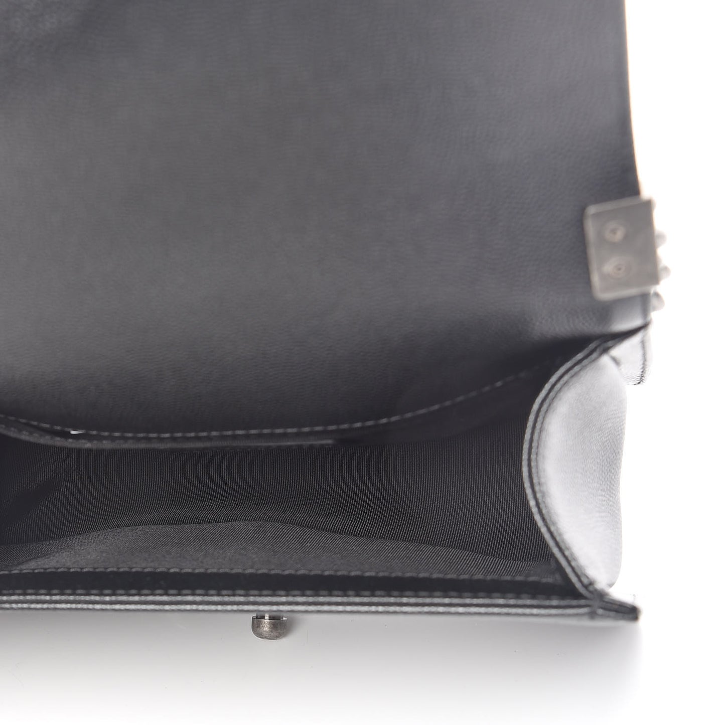 Caviar Quilted Small Boy Flap Black