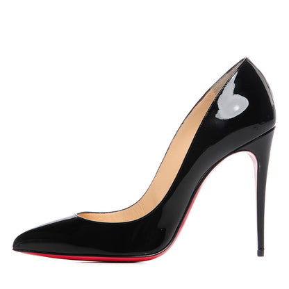 Christian Louboutin Patent Pigalle Follies 100 Pumps 38 Black 1 of 6
