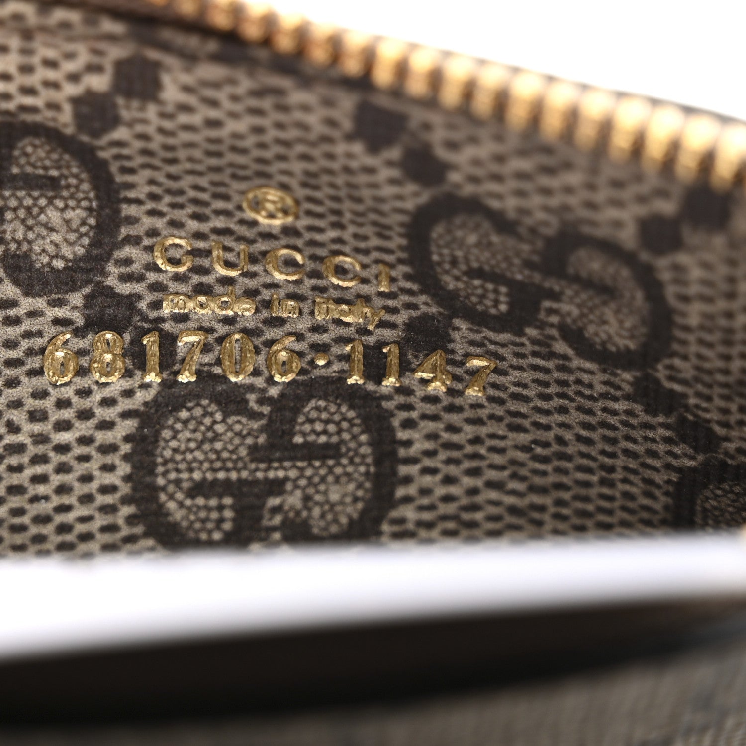 Gucci X BALENCIAGA GG Supreme Monogram Logo Card Case With Strap Beige Ebony 6 of 10