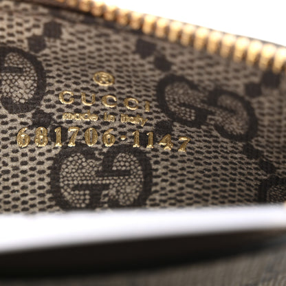Gucci X BALENCIAGA GG Supreme Monogram Logo Card Case With Strap Beige Ebony 6 of 10